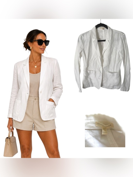 Eileen Fisher Jackets & Blazers - Eileen Fisher Organic Linen Blazer